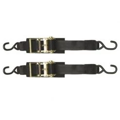 2" x 2' Heavy Duty Boat Buckle Ratchet Transom Tiedown, 2-Pack