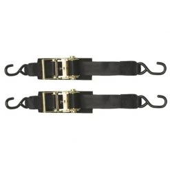 2" x 4' Heavy Duty Boat Buckle Ratchet Transom Tiedowns, 2-Pack