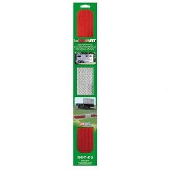 INCOM 2" X 18" Reflective Strips, 2-Pack, Red/Silver