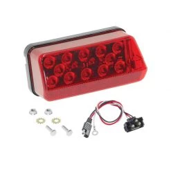 WESBAR 7-Function Waterproof Wrap-Around LED Taillights, Right/Curbside, for Trailers Over 80"
