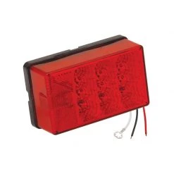 WESBAR 8-Function LED Waterproof 4 x 6 Low Profile Taillight, Left/Roadside