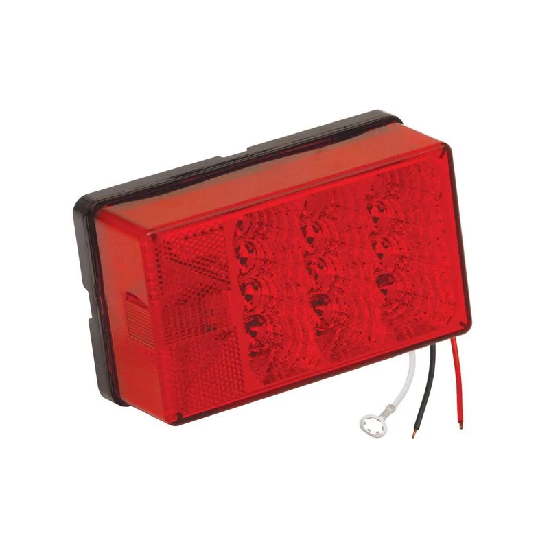 WESBAR 8-Function LED Waterproof 4 x 6 Low Profile Taillight, Left/Roadside 3 WESBAR 8-Function LED Waterproof 4 x 6 Low Profile Taillight, Left/Roadside