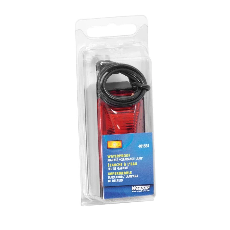 WESBAR 2" LED Red Marker/Clearance Light, Base and Connector 4 WESBAR 2" LED Red Marker/Clearance Light, Base and Connector - Image 2