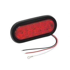 WESBAR Red Stop/Tail/Turn Light with Grommet and 3 Wire 90 Degree Pigtail