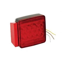 WESBAR 7-Function LED Submersible Combination Taillight, Left/Roadside, for Trailers Under 80"