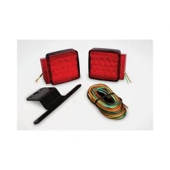 WESBAR LED Submersible Combination Taillight Kit with 25' Wire Harness for Trailers Under 80"