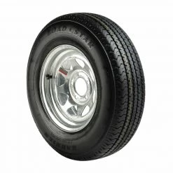C E SMITH ST215/75 R 14 Radial Tire and Galvanized Spoke Rim with 5 x 4.5 Bolt Patern