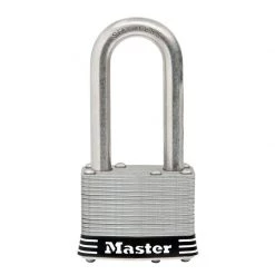 MASTER LOCK 1 3/4" (44 mm) Wide Laminated Stainless Steel Pin Tumbler Padlock with 2" (51 mm) Shackle