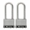 MASTER LOCK 2" (51 mm) Wide Laminated Stainless Steel Pin Tumbler Padlock with 2-1/2" (64 mm) Shackle, 2-Pack 2 MASTER LOCK 2" (51 mm) Wide Laminated Stainless Steel Pin Tumbler Padlock with 2-1/2" (64 mm) Shackle, 2-Pack -Boat Trailering Sales Store 19764323 1500.04092019040017