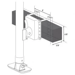 TRAILER VALET Side Bracket Mounted Drill Jack, 5,000 lb -Boat Trailering Sales Store 19953074 6 v2
