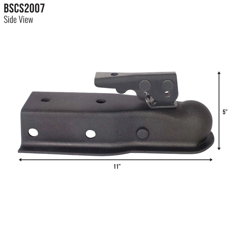 TRAILER VALET Blackout Series 3500lbs Coupler, 2-1/2" Channel, 2" Ball 8 TRAILER VALET Blackout Series 3500lbs Coupler, 2-1/2" Channel, 2" Ball - Image 6