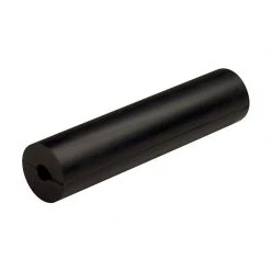 C E SMITH 8 3/4" Side Guide Roller Black Natural Rubber, 1/2" Shaft