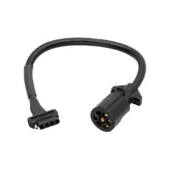 WESBAR 7-Way Blade to 5-Flat, 18" Wire Adapter