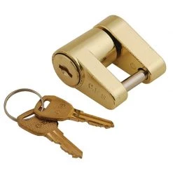 C E SMITH Brass Trailer Coupler Lock