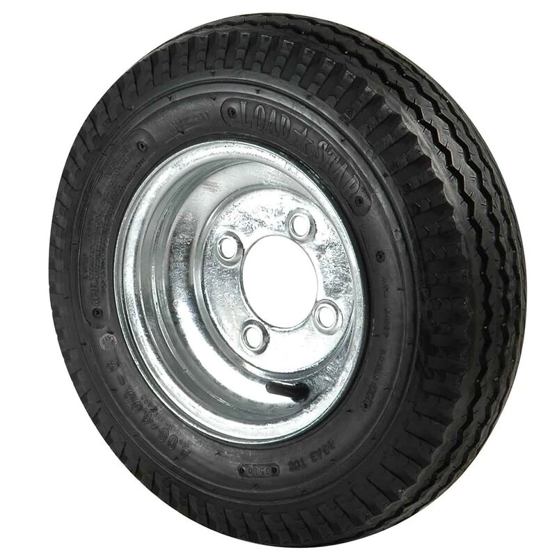 C E SMITH 480 X 8B Bias Trailer Tire and 8 X 3 3/4 Galvanized Solid Rim 5 X 4 1/2 Bolt Pattern 3 C E SMITH 480 X 8B Bias Trailer Tire and 8 X 3 3/4 Galvanized Solid Rim 5 X 4 1/2 Bolt Pattern