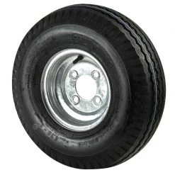 C E SMITH 570 X 8B Bias Trailer Tire and 8 X 3 3/4 Galvanized Solid Rim 4 X 4 Bolt Pattern